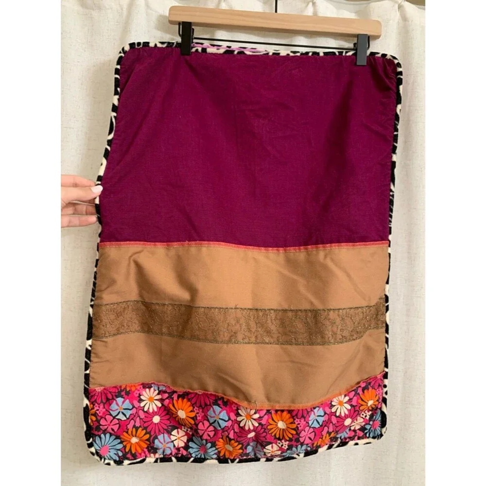 Seventeen Magazine Y2K Girl Floral Patchwork Corduroy Purple Pattern PillowCases
